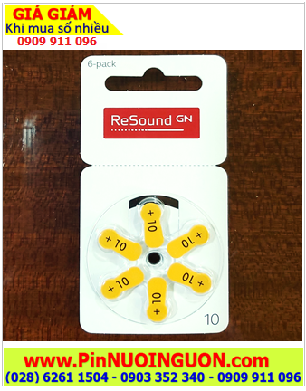 Pin máy trợ thính ReSound PR536, Pin số 10 _Pin máy điếc ReSound PR536/10 chính hãng /X.xứ Đức
